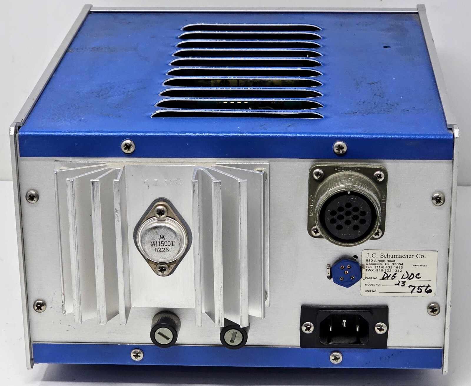 Schumacher Source Temperature Controller Power Supply Model 23 DIG DDG