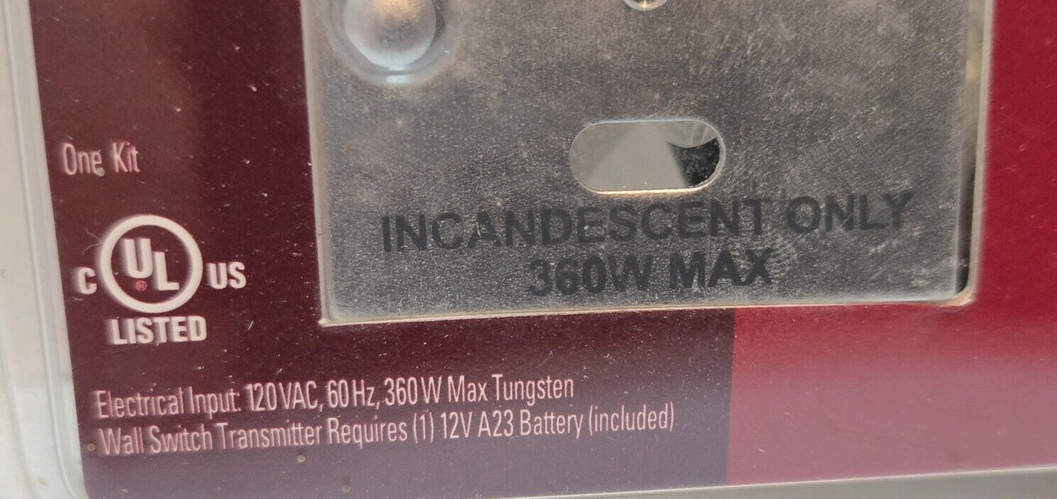 General Electric RF102TXPS Wall Switch Kit with Wall-Mount Control