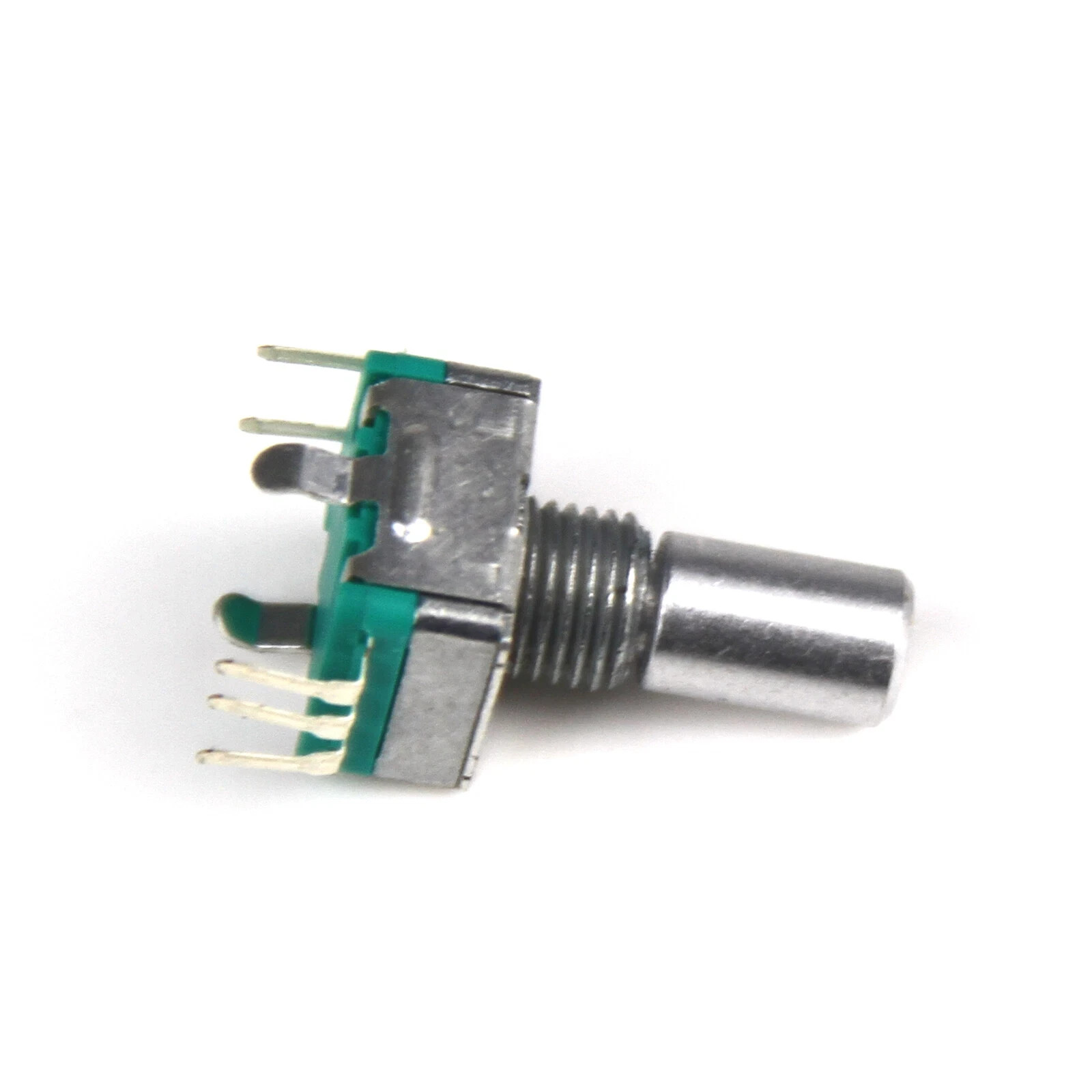 10 Pieces: EC11 Rotary Encoder with Push Switch, 15mm D-Shaft