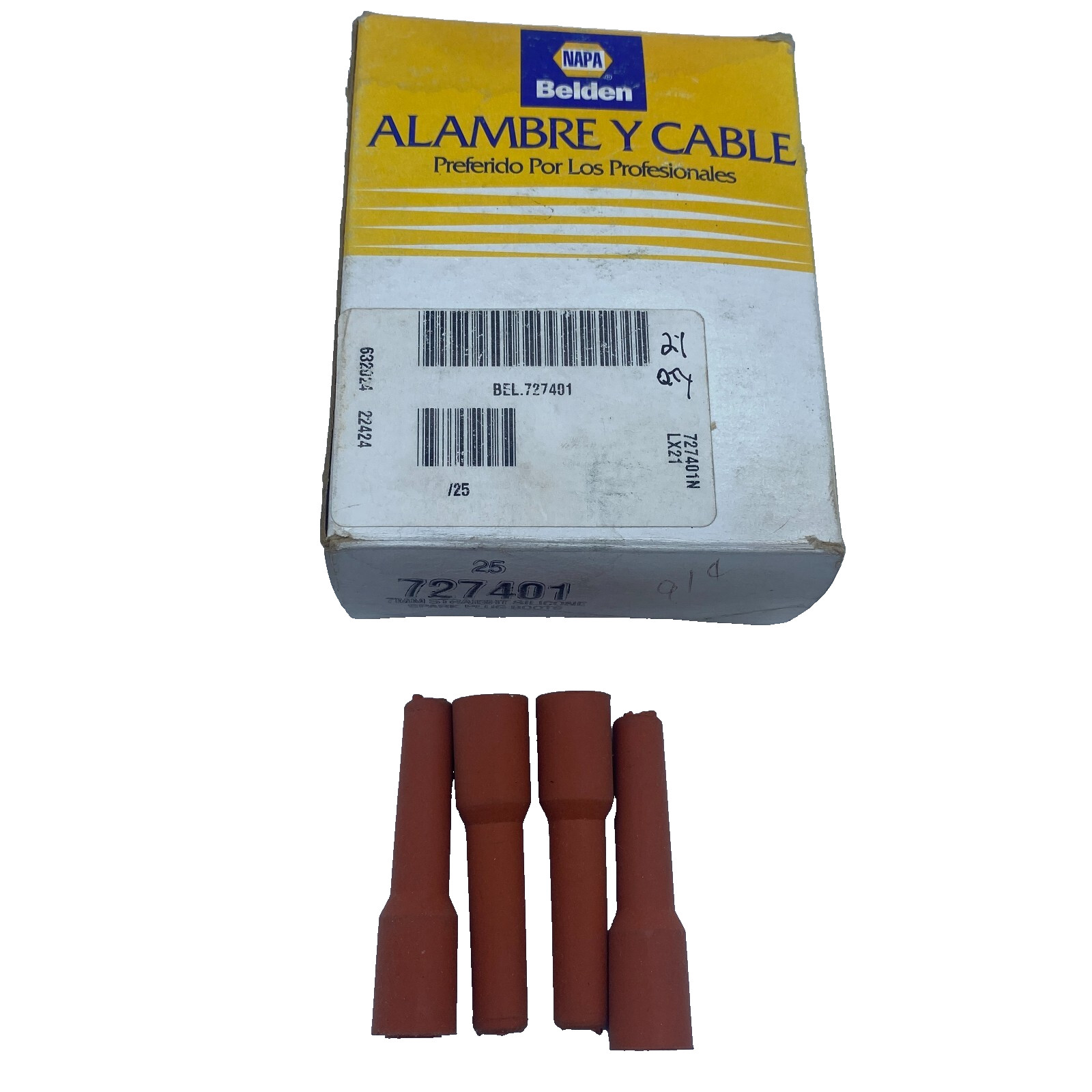 NAPA Belden 7mm Straight Silicone Spark Plug Boots 727401, Sold Per Boot,NEW