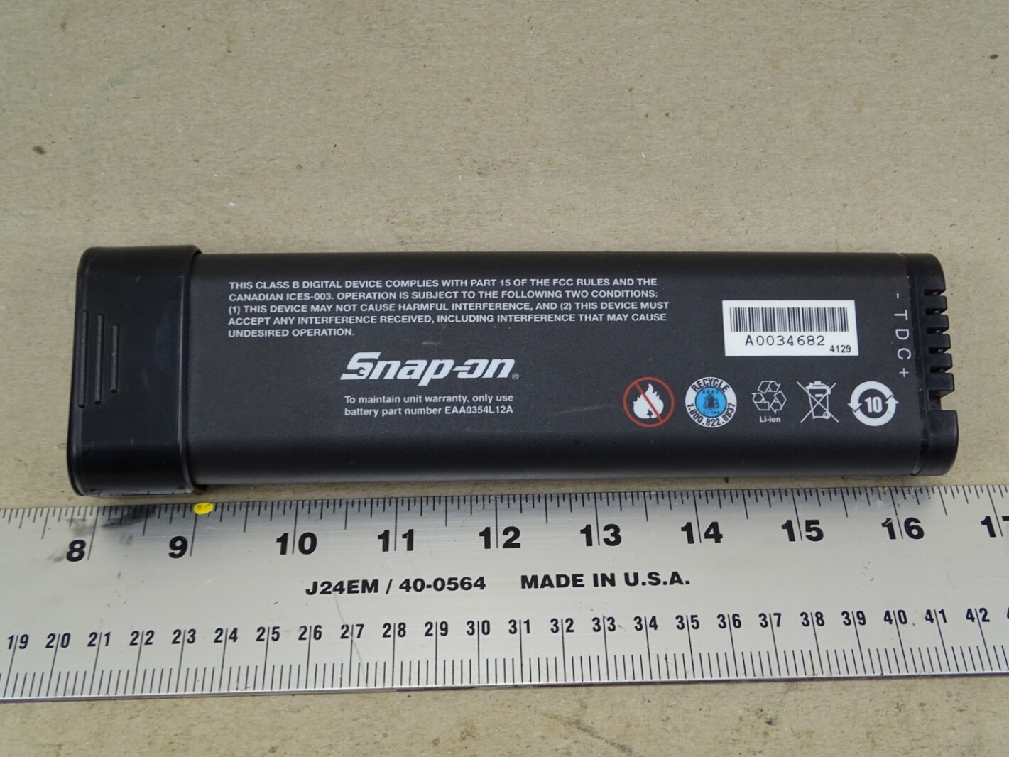 SM-Energy Snap-On Battery 11.1V 70Wh UNTESTED, SM204