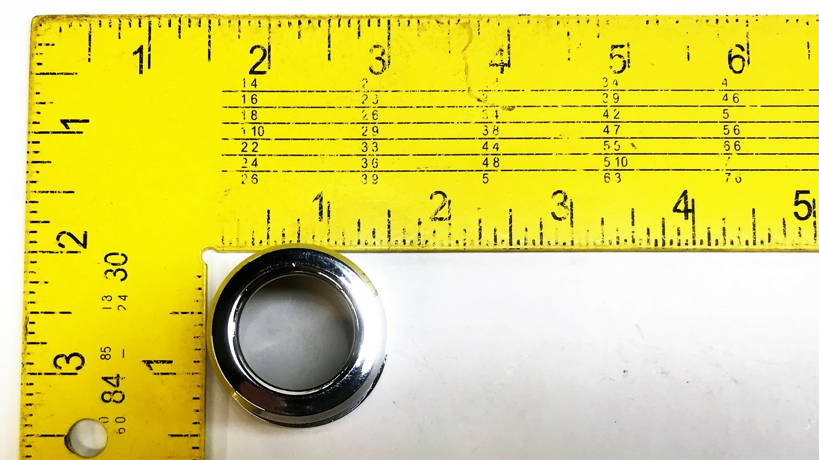 Unbranded 1″ High Chrome Escutcheon for 3/4″ Pipe [Lot of 4] NOS