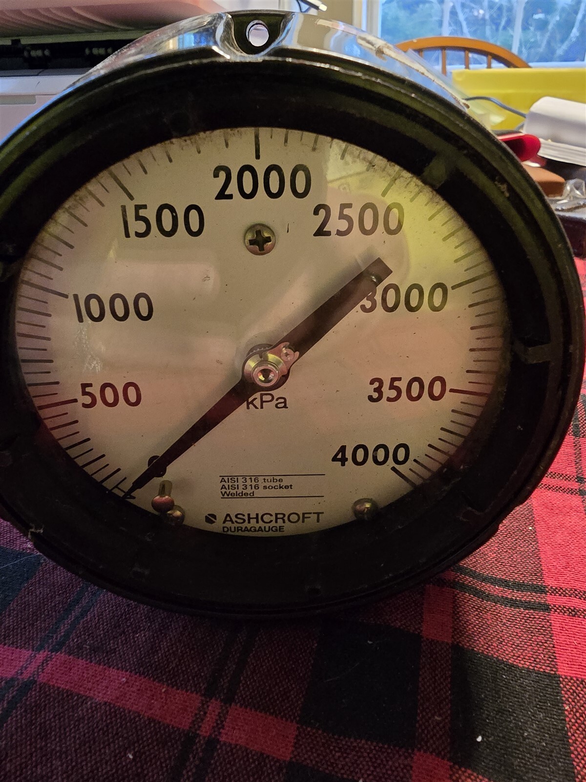 Ashcroft Duragauge AISI 316 0-4000 KPA *FREE SHIPPING*