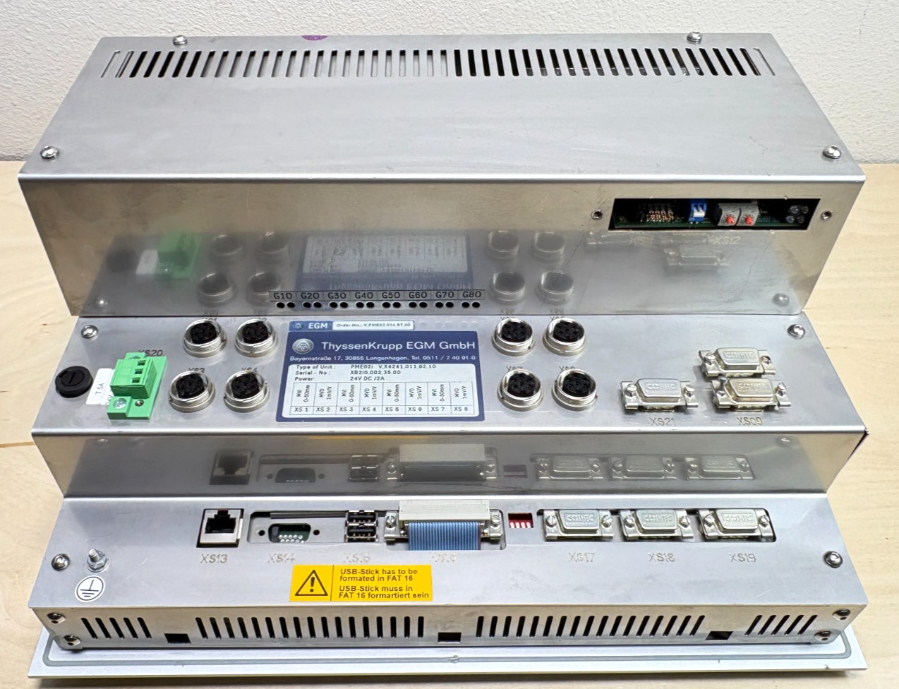 ThyssenKrupp EGM PME02i V.X4241.011.92.10 HMI Display Unit