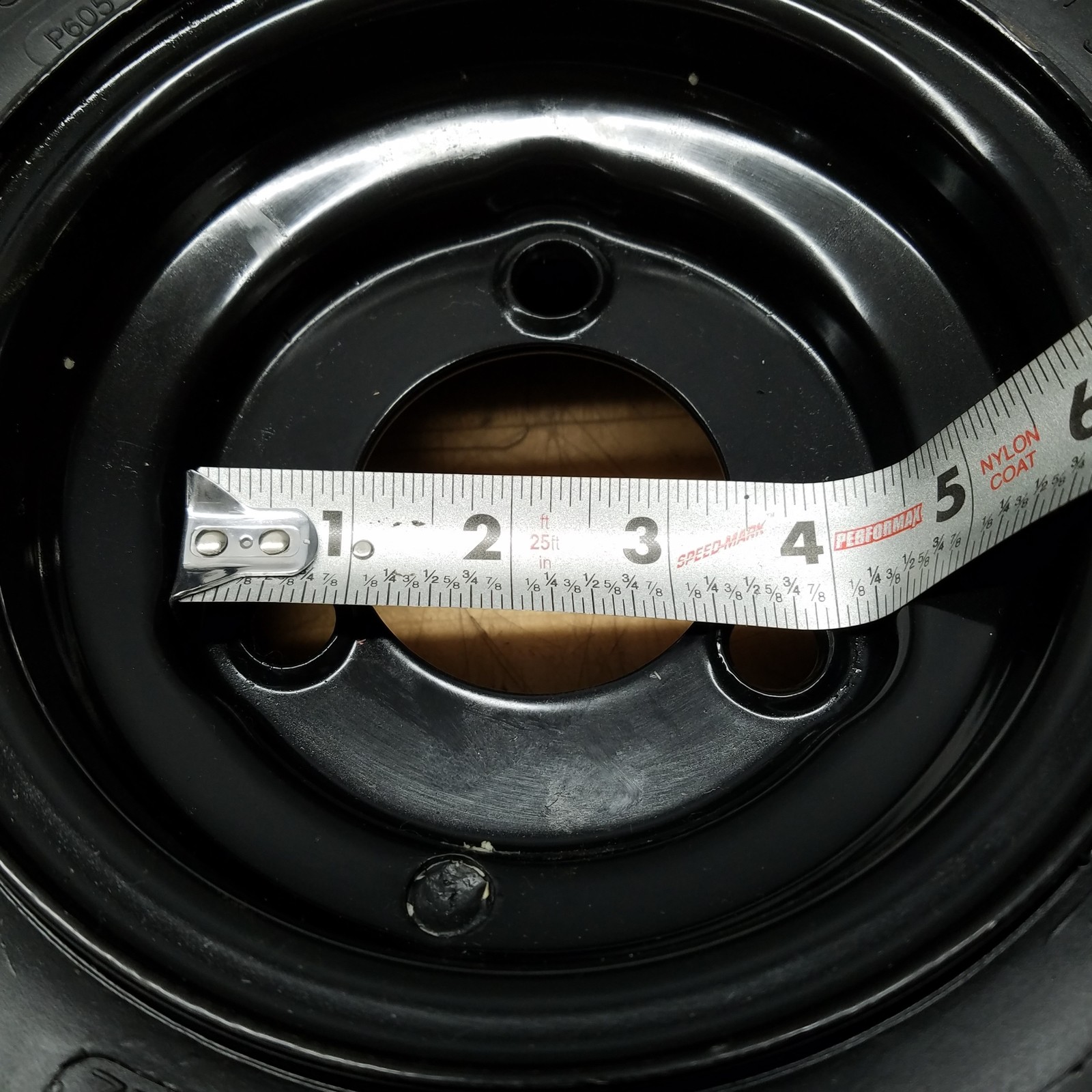 Antego 4.10/3.50-6 Tires With Wheels, 2.5″ Center Bore, (3) 1/2″ Bolt Holes