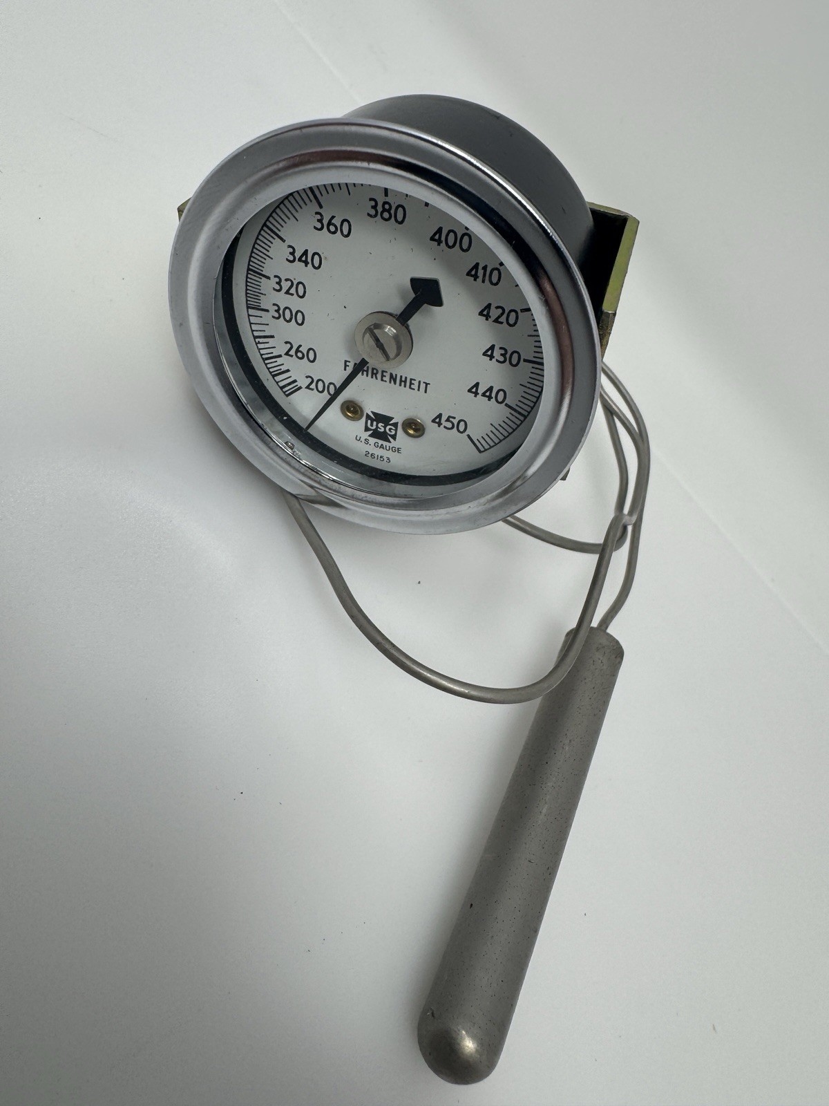 USG Temperature Gauge 200 – 450 Fahrenheit 618-6 VTG Unused 26153 U.S. Gauge