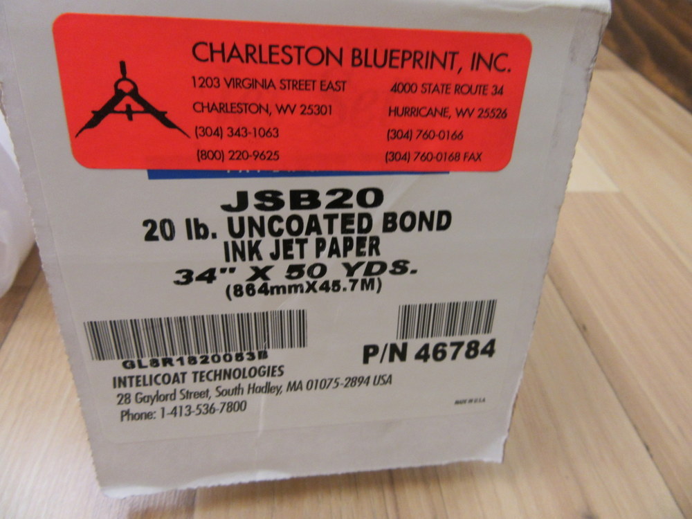 Intelicoat Technologies 46784 Uncoated Bond Inkjet Paper JSB20 (Pack of 3)