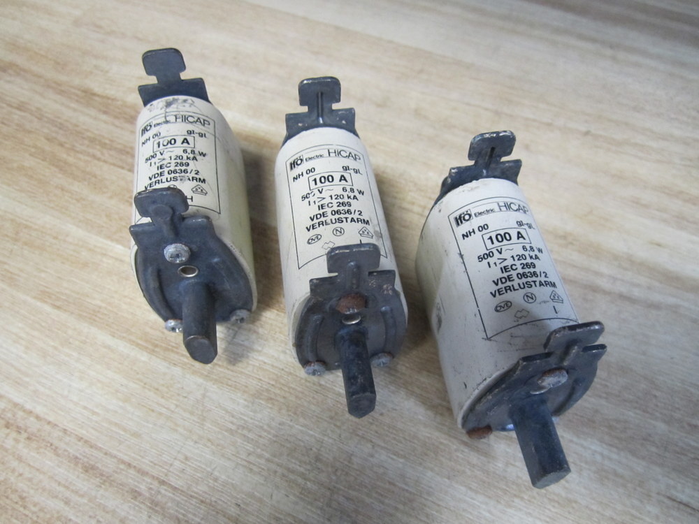 IFO Electric NH 00 gl-gL HICAP Fuse NH00glgL (Pack of 3)