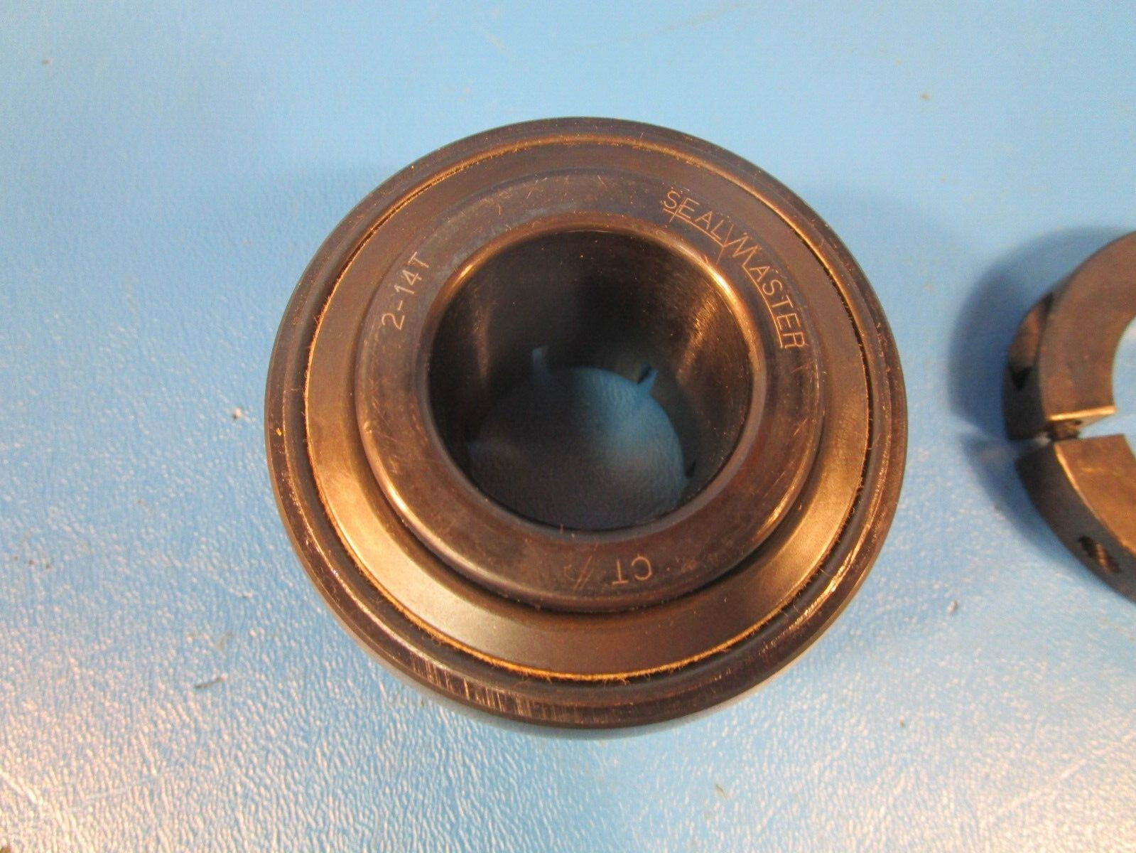 SealMaster 2-14T, Ball Insert Bearing, Black Oxidized, 1-1/4 in ID, Standard