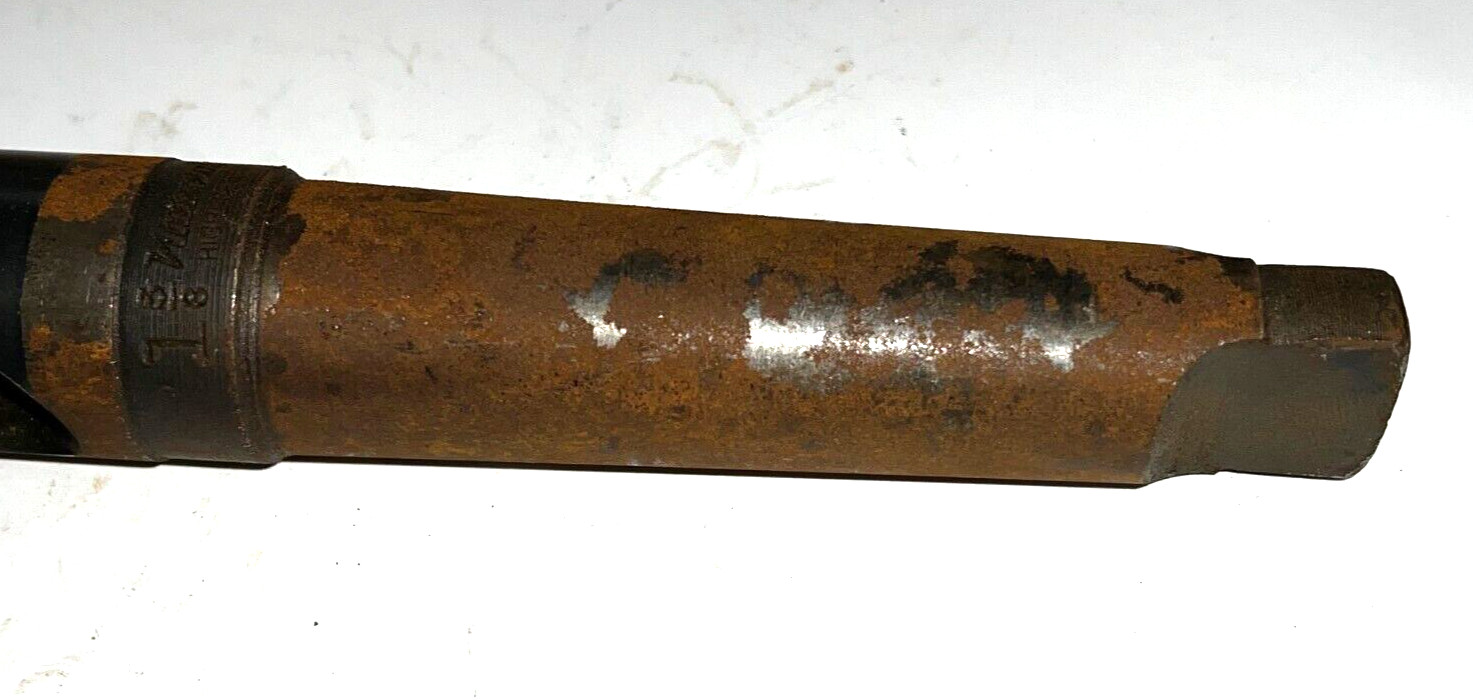 NATIONAL MORSE TAPER SHANK DRILL BIT MT4 1-3/8″ CUT 8-3/8″ LOC 14″ OAL