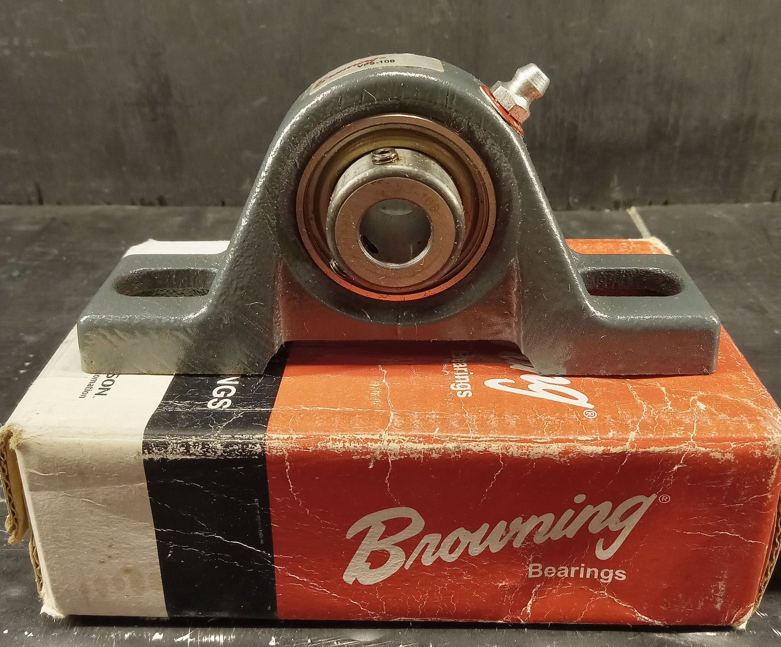 1 NEW BROWNING VPS-108 ½” BORE 2 BOLT BASE PILLOW BLOCK BEARING NIB *MAKE OFFER*