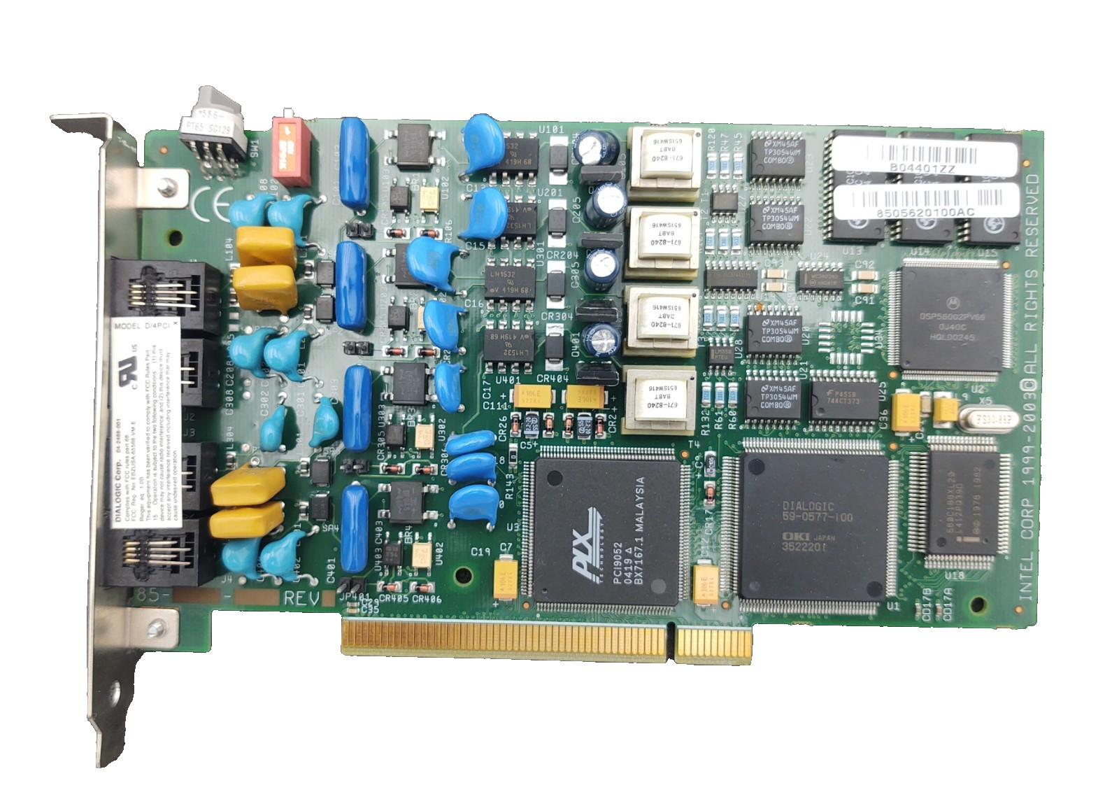 DIALOGIC CORP D/4PCI 04-2488-001 PCI CARD 83-0562-004