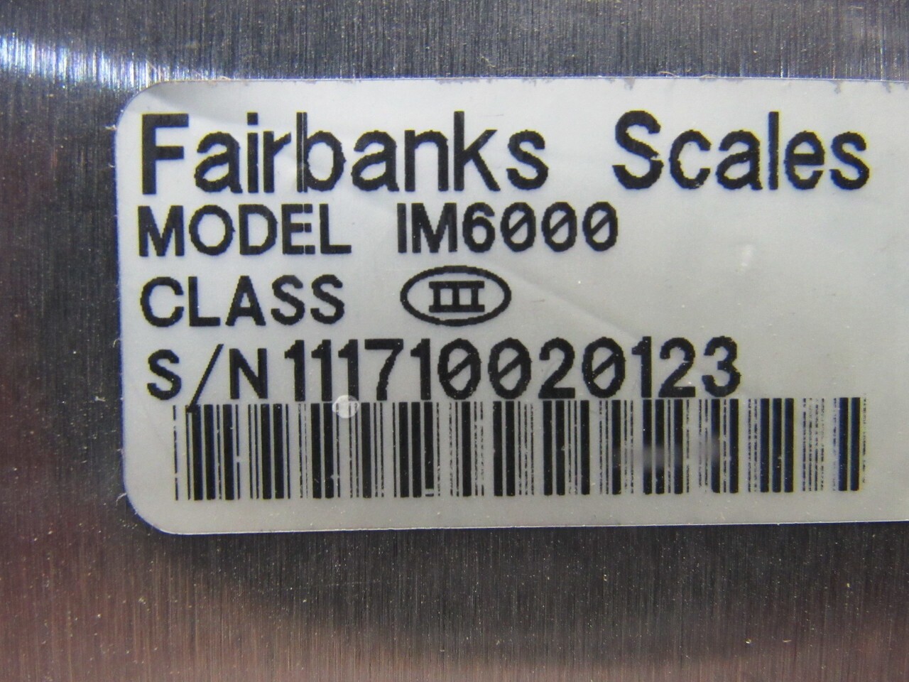 Fairbanks IM6000 Package Scales in Motion 30″x36″ 100Lb Capacity 115/230V 1Ph