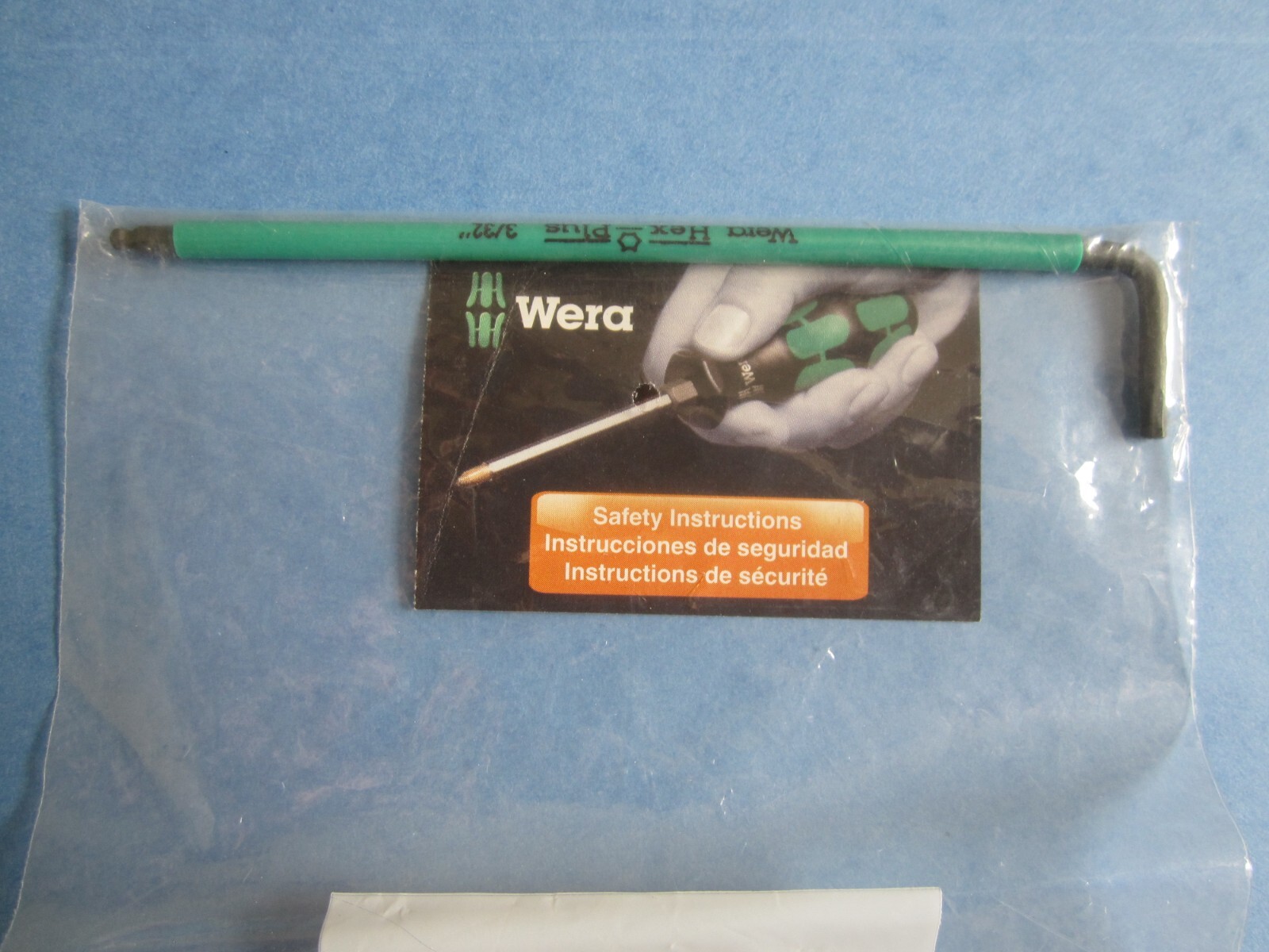Quantity (5) Wera 1X950 SPKL Hex Plus SW 3/32″
