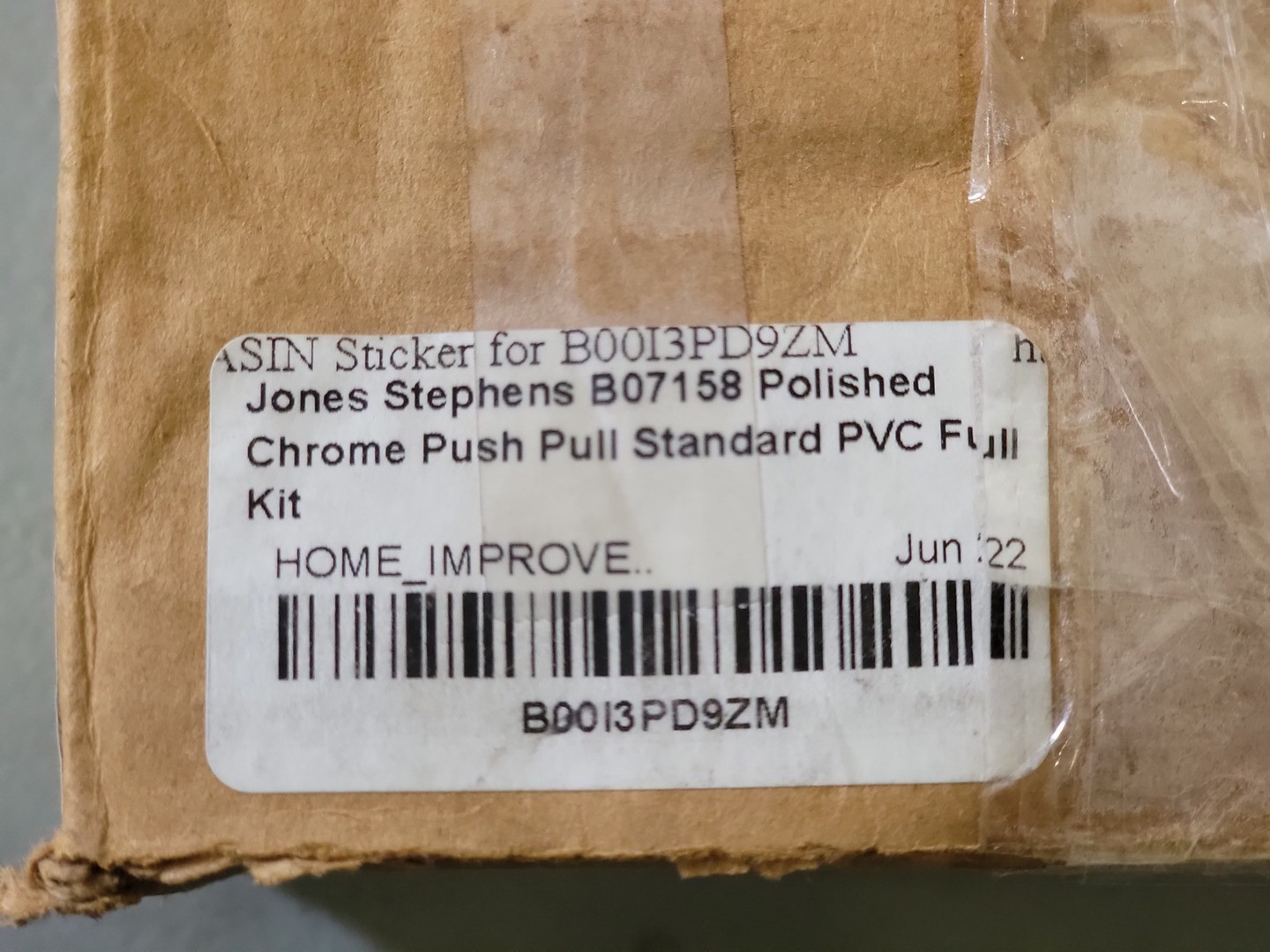 SURPLUS NEW JONES STEPHENS B07-158 Standard PVC Full Kit w/ Chrome Plated Push