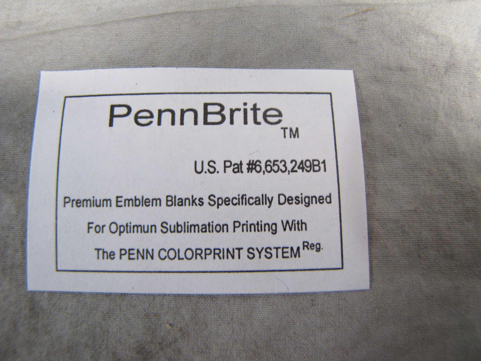 25pcs PennBrite Blank Emblem Patch 3-5/8″ x 1-5/8″ for Name Tag Hat Shirt Logo
