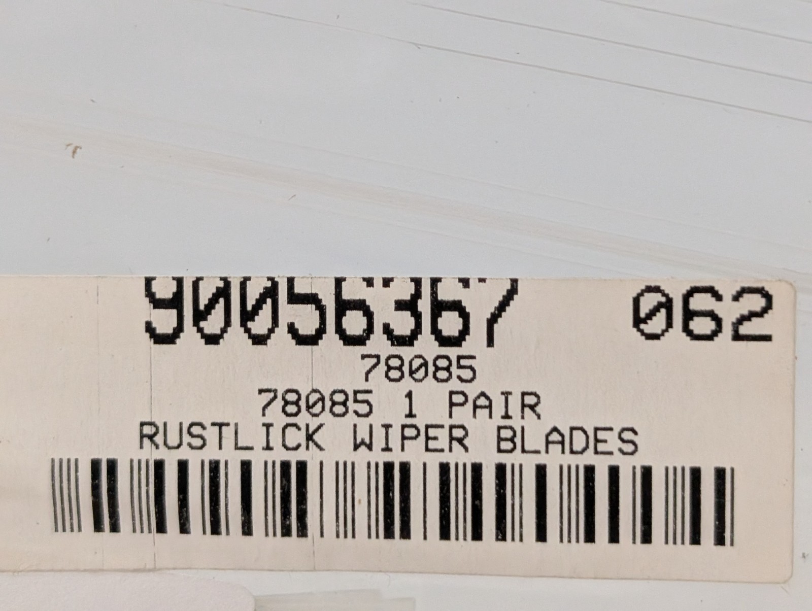 ITW Rocol Rustlick 78085 Wiper Blade Assembly, Coarse/Fine Threads, MSC 90056367