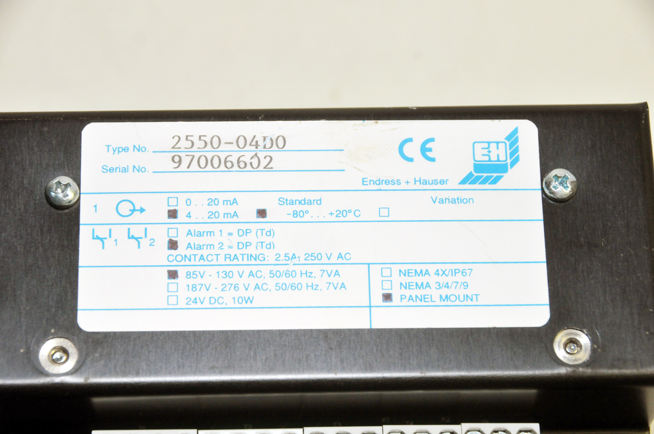 Endress Hauser HygroGuard 2550-04DO Display