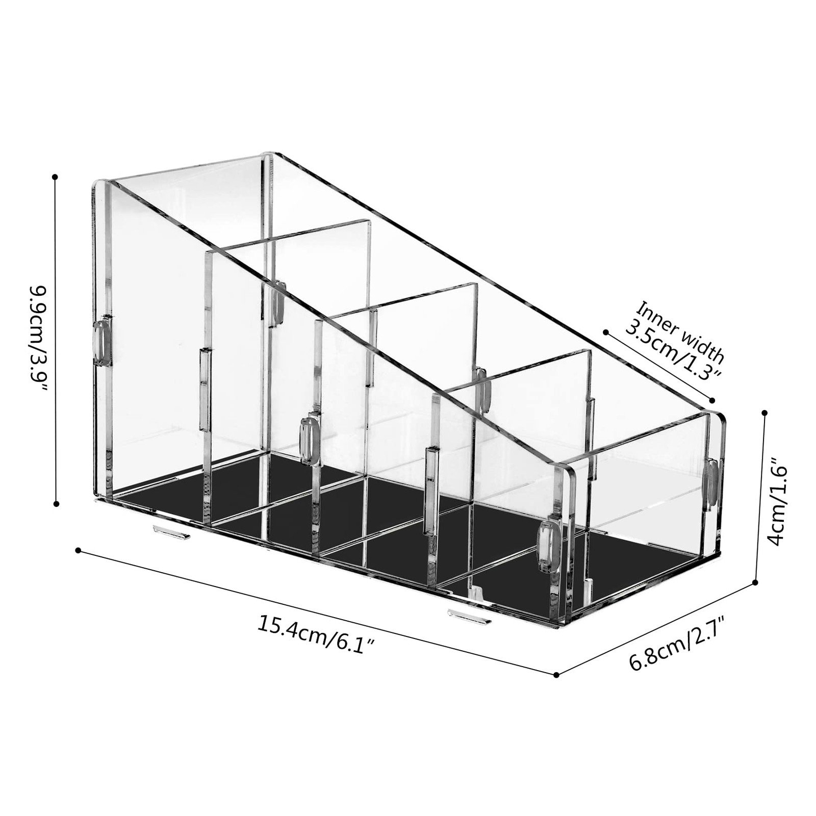 Yes!Fresh TV Remote Control Holder Organizer Acrylic 4 1 Pack, Clear