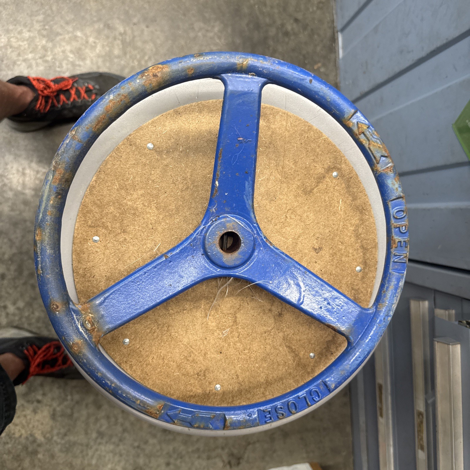 Steel 12” Valve Handwheel w/ 3/4” Center Hole & Roll Pin, Hand Wheel