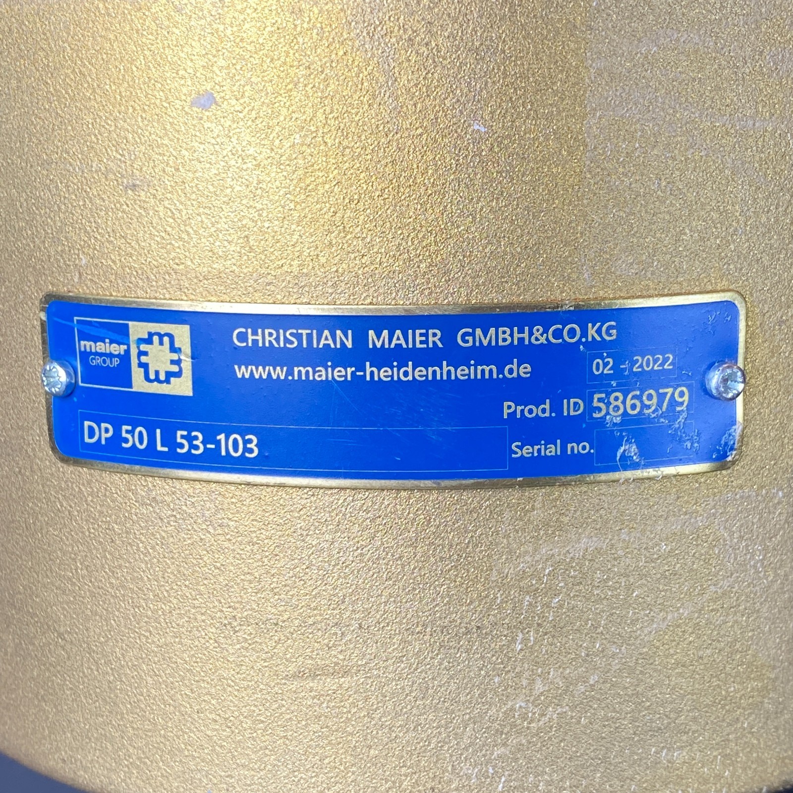 MG Christian Maier Group DP 50 L 53-103 586979 2″ NPT DN50 Rotary Joint NEW