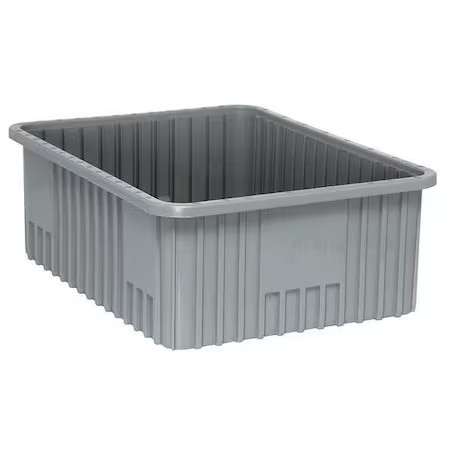 Quantum Storage Systems Dg93080gy Polypropylene, Divider Box, Gray, 22 1/2 In