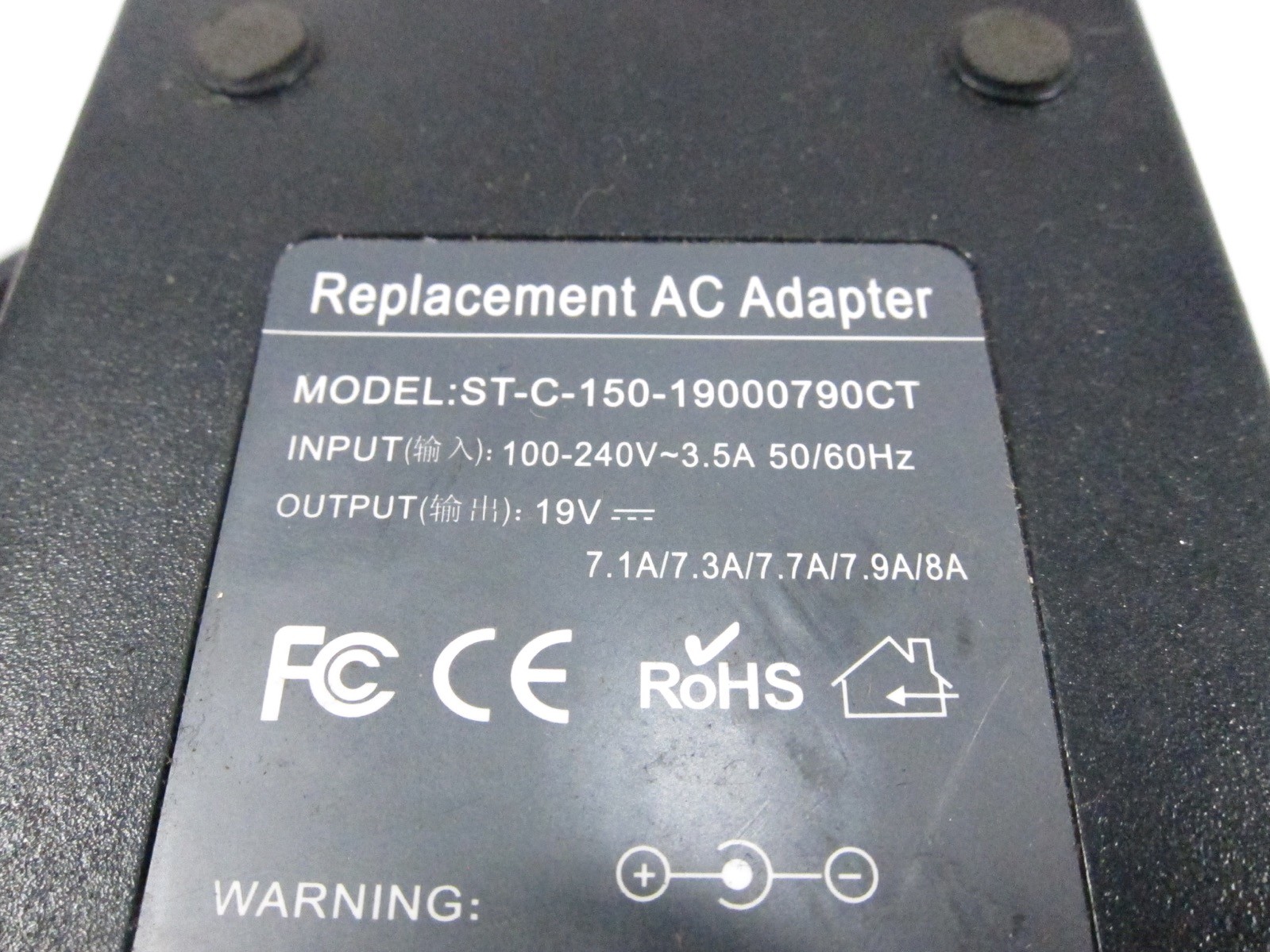 Clevo ST-C-150-19000790CT Replacement AC Adapter 19V