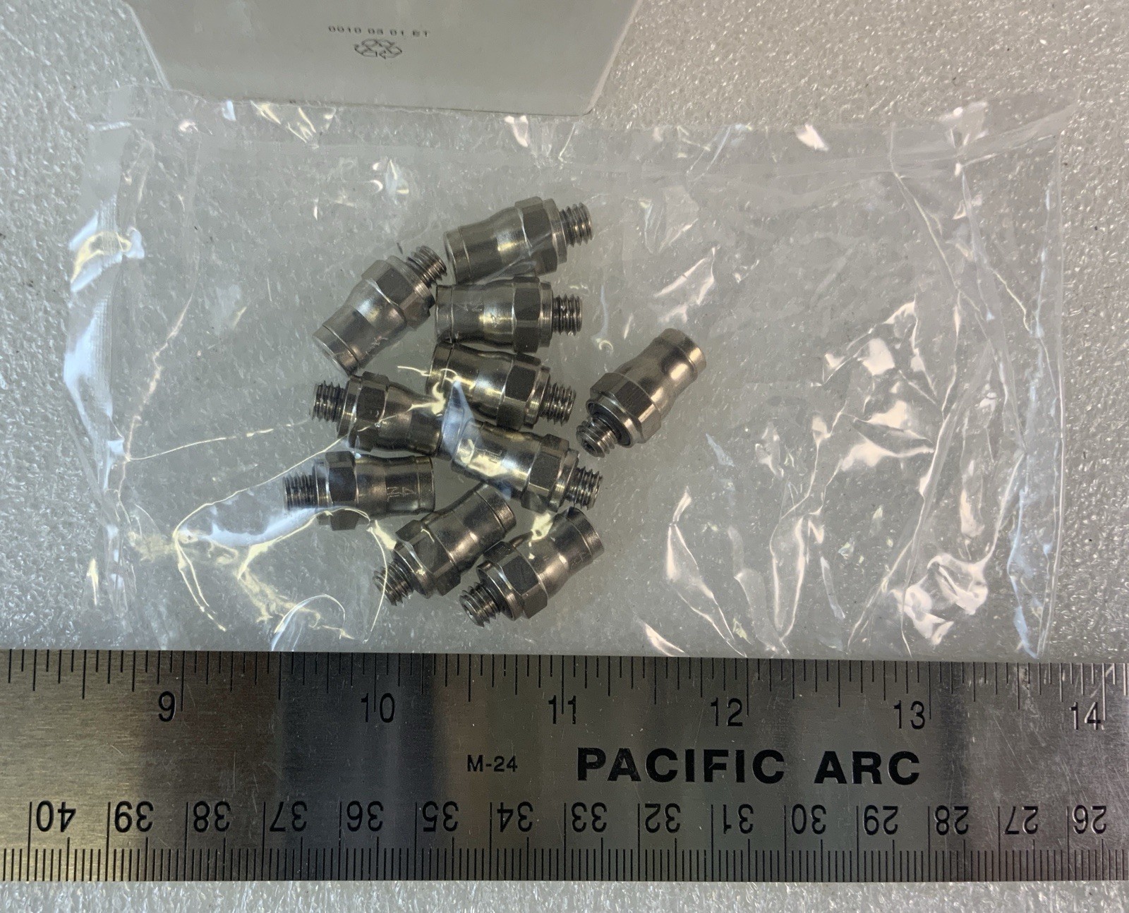 (PACK OF 10) NEW Parker 4mm Connector M6X1 Male M6 Threads P/N: 68PLM-4M-M6