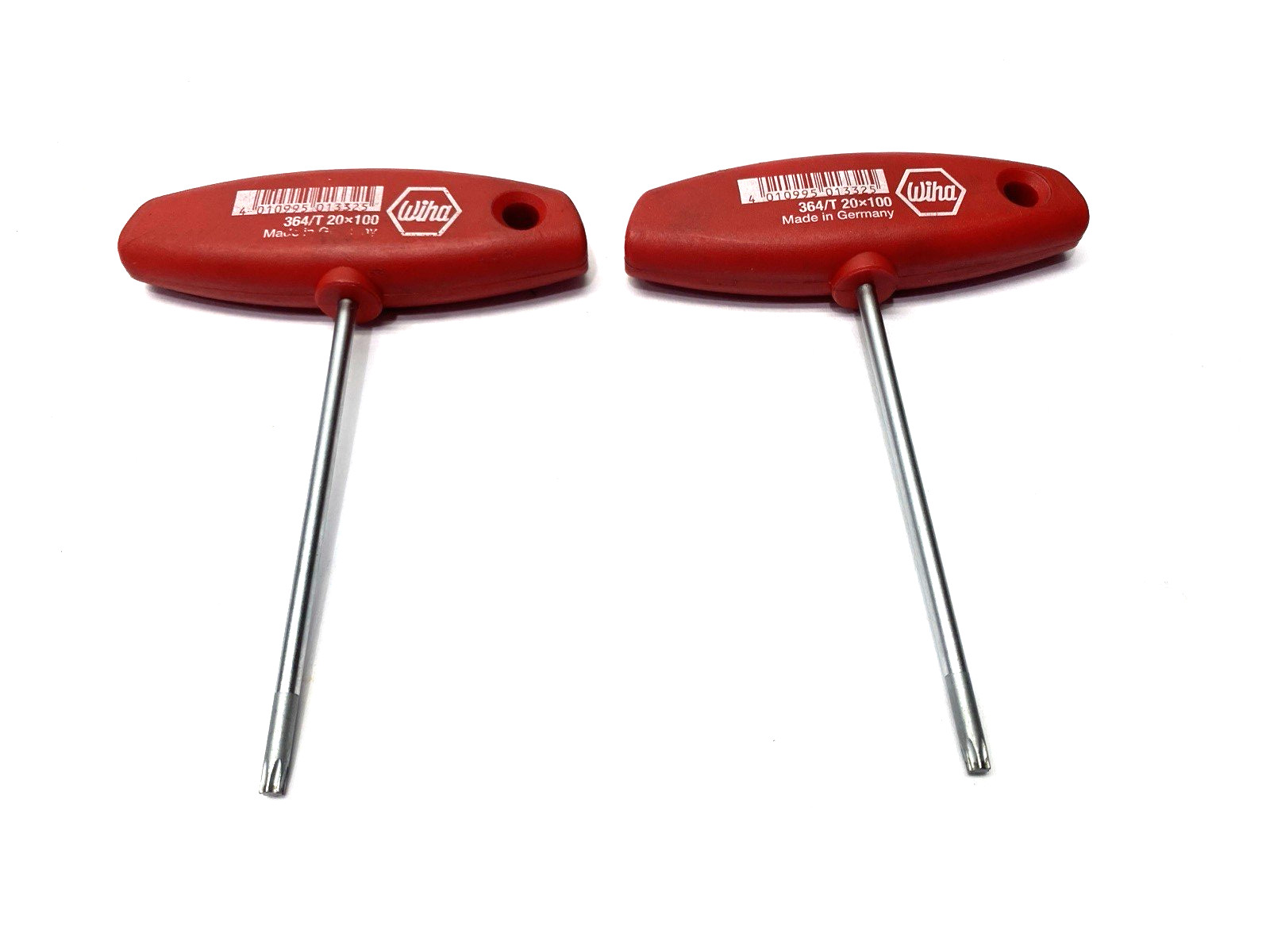 Wiha 364/T 20X100 Torx T-Handle T20 100mm Length LOT OF 2