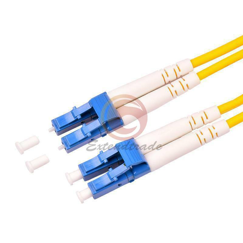 LC UPC to LC UPC Duplex Single Mode PVC 3.0mm Fiber Optic Patch Cord Cable 40m
