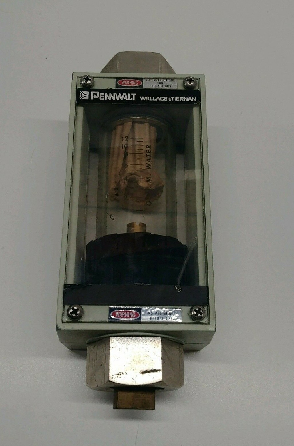 GUARANTEED GOOD! PENNWALT 2-12 GPM DIRECT VIEW FLOW METER 5510A01112XXL