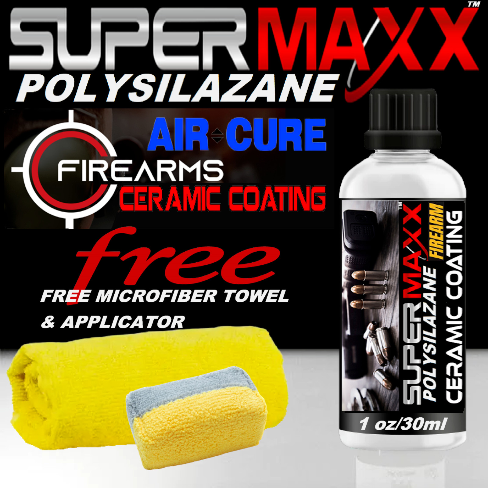 GUN CLEANER CERAMIC COATING TRICURE POLYSILAZANE FIREARM HUNTING PROTECTION