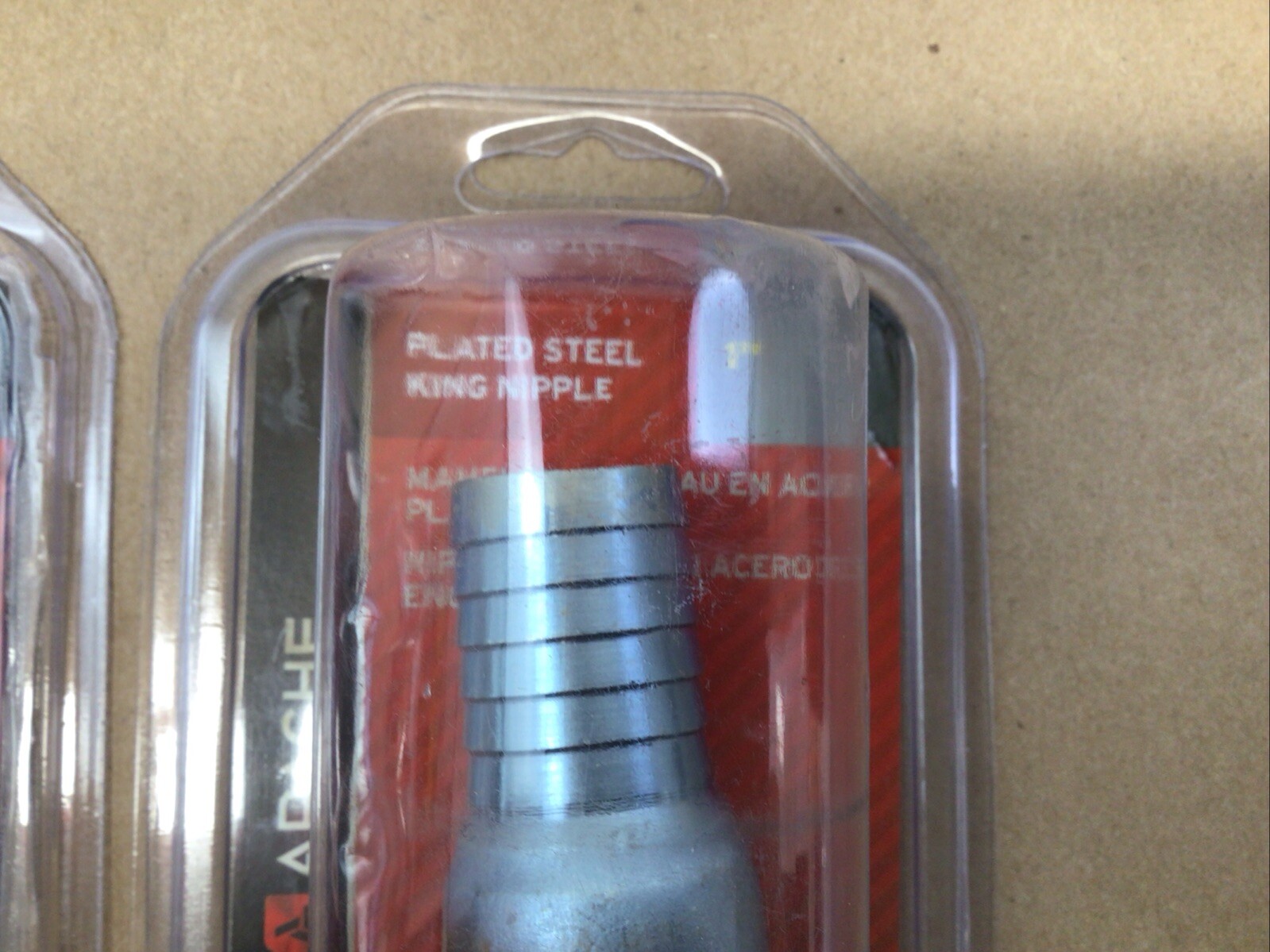 Apache Plated Steel King Nipple 1in For Low Pressure Suction Use Lot Of 2
