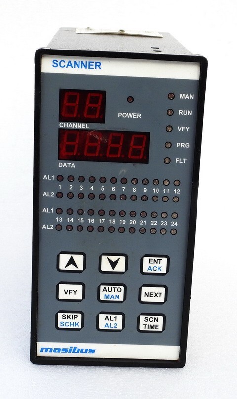 MASIBUS MODEL 85XX FIX 24CHANNEL DIGITAL TEMPERATURE SCANNER CONTROLLER