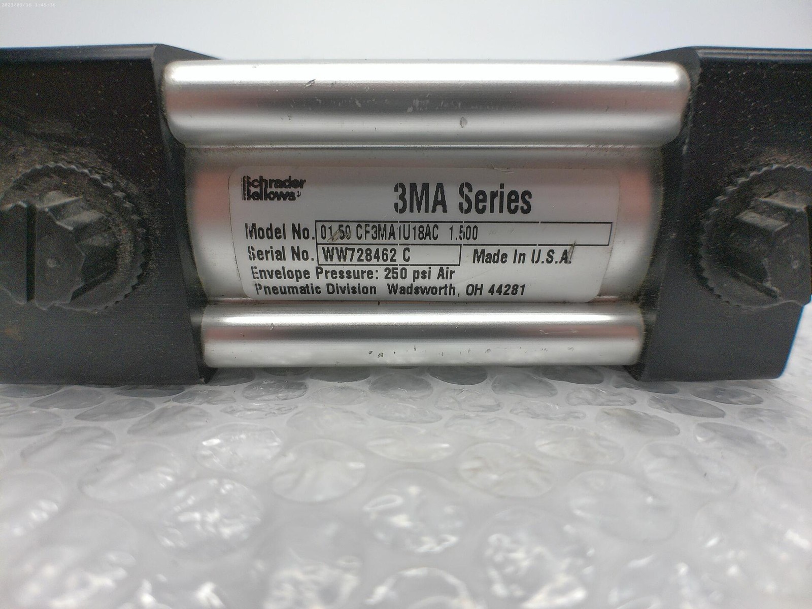 SCHRADER BELLOWS 01.50CF3MA1U18AC1.500 CYLINDER UNMP