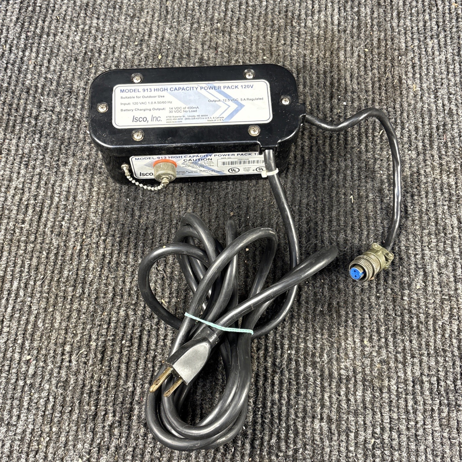 ISCO Model 913 High Capacity Power Pack 120V