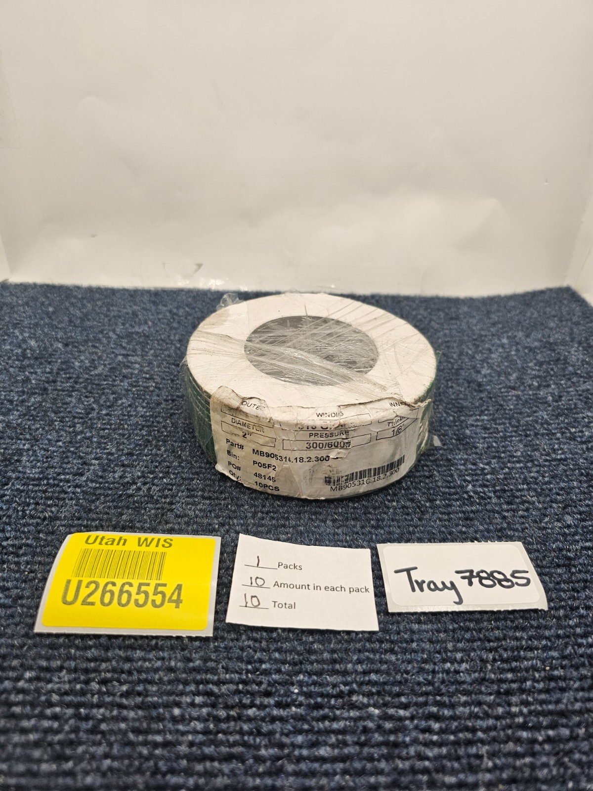 (10 PIECES) TEADIT MB905316.18.2.300 Metal Gasket, 2″ Size, 1/8″ Thick, 300/600#