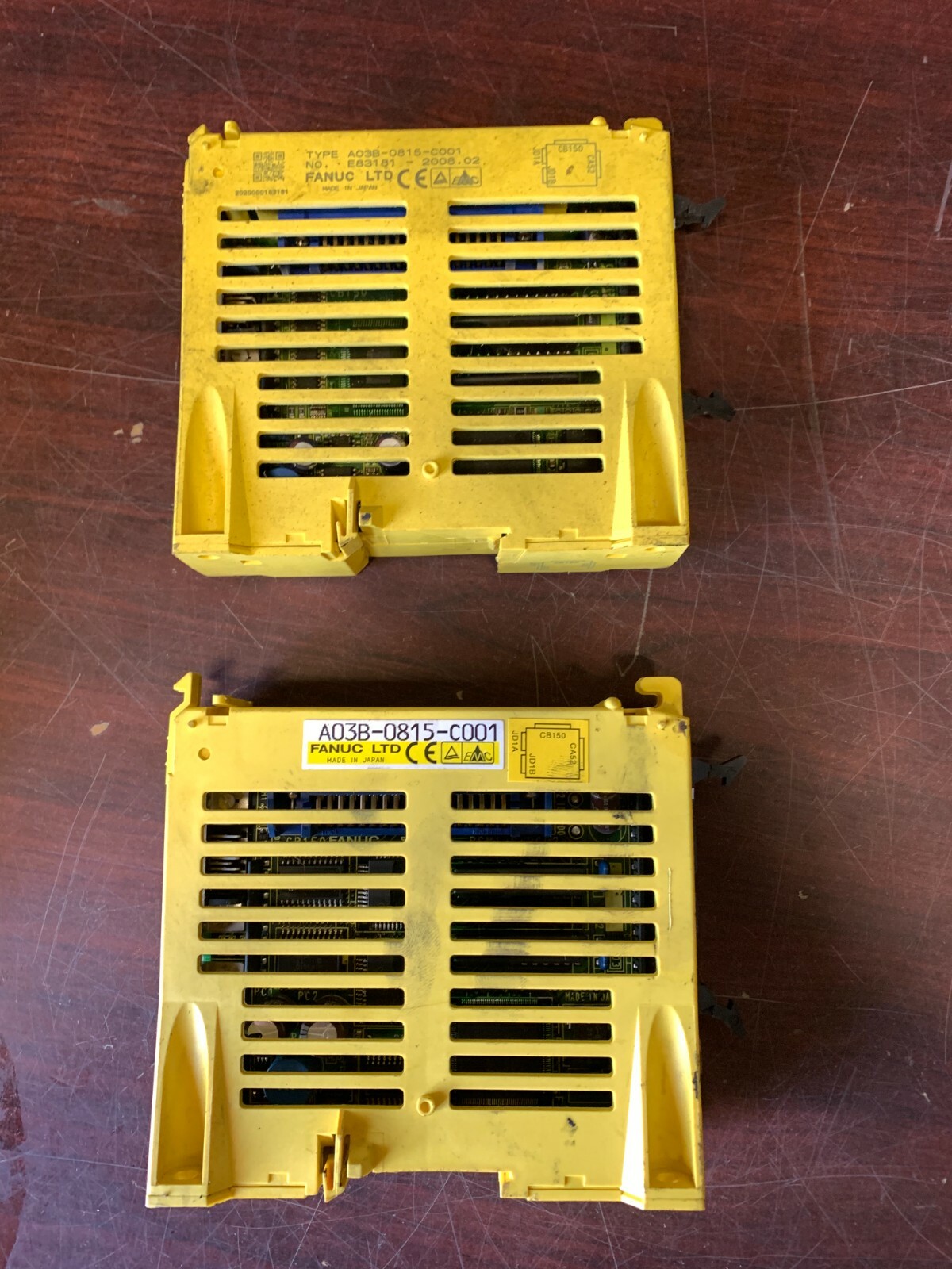 Fanuc A03B-0815-C001, I/O Module Lot of 2 Removed from Working Machine