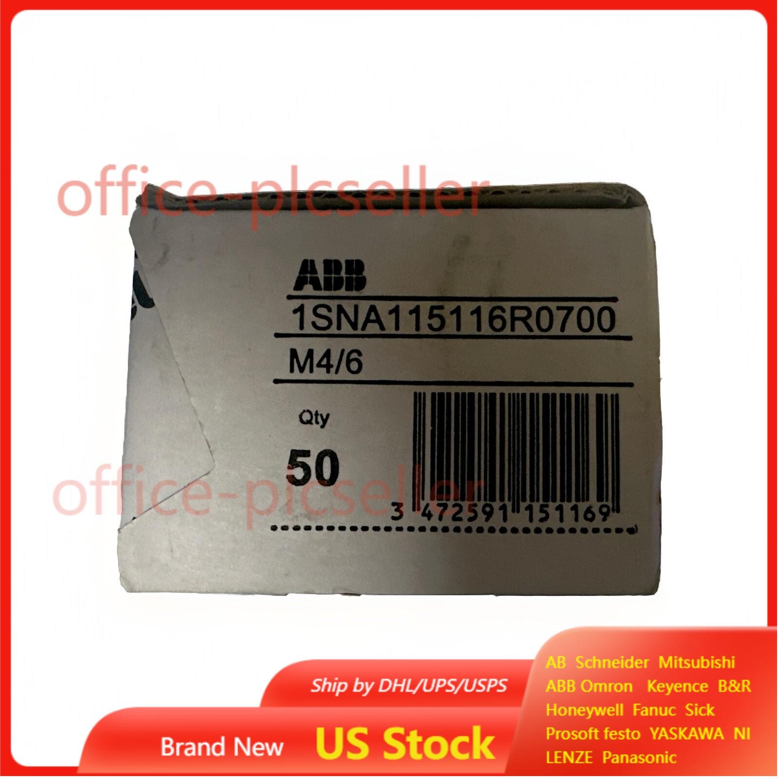 NEW Box of 50 ABB Entrelec 1SNA115116R0700