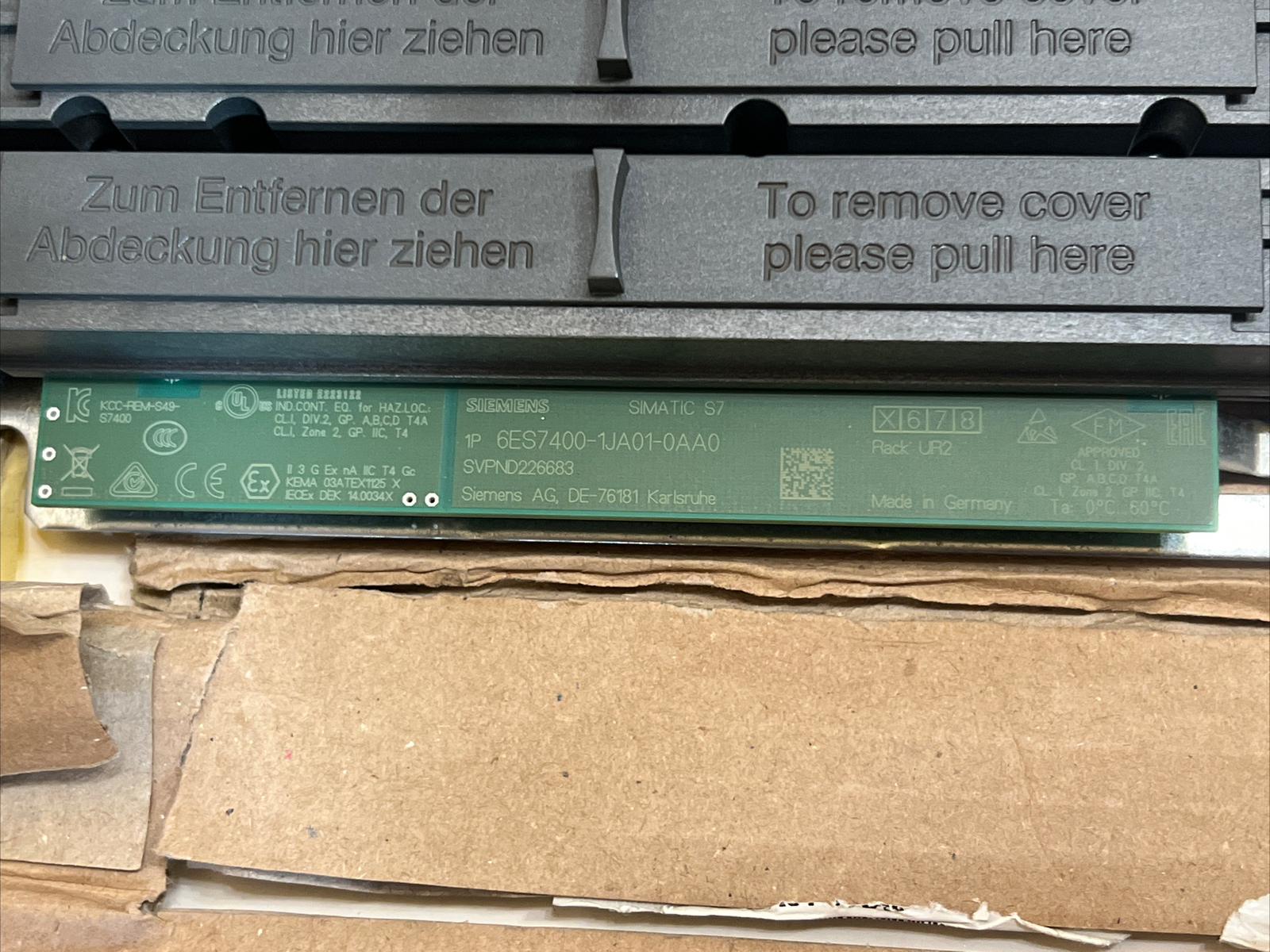 SIEMENS Simatic S7-400 RACK, 1JA01-OAAO New & Free Shipping