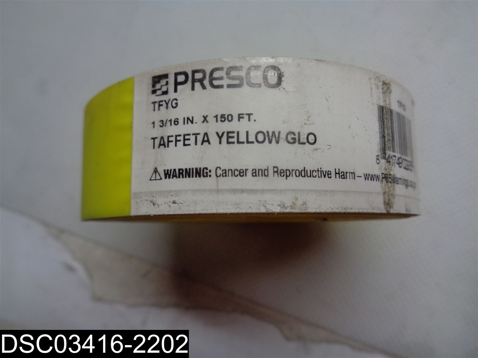 Presco PresGlo Taffeta Roll Flagging Tape: 1-3/16 in. x 50 yds. 841749029385