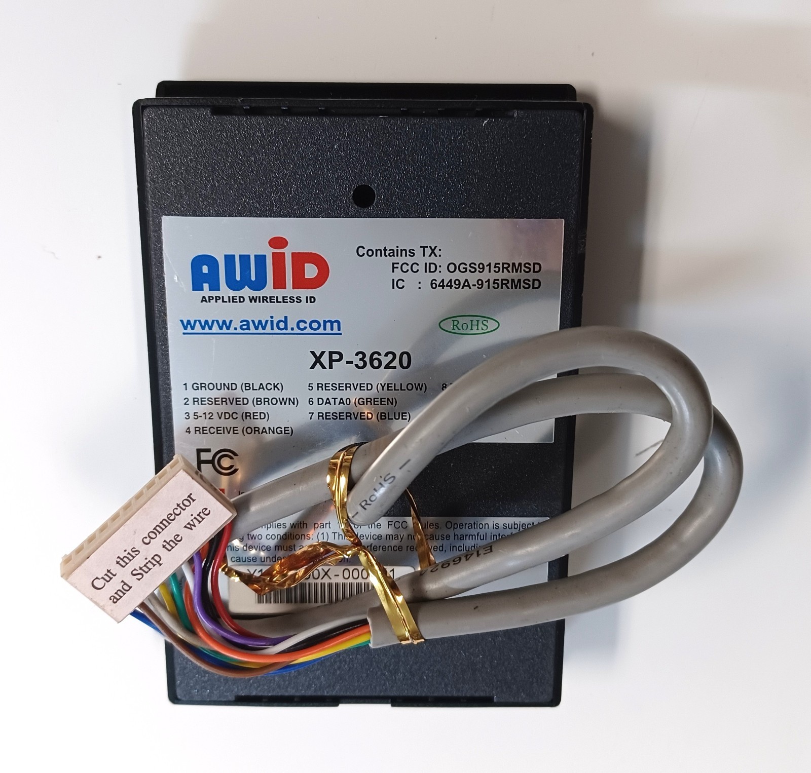 AWID XP-3620 UHF Card Reader Wiegand Format, New Old Stock, Ship from California