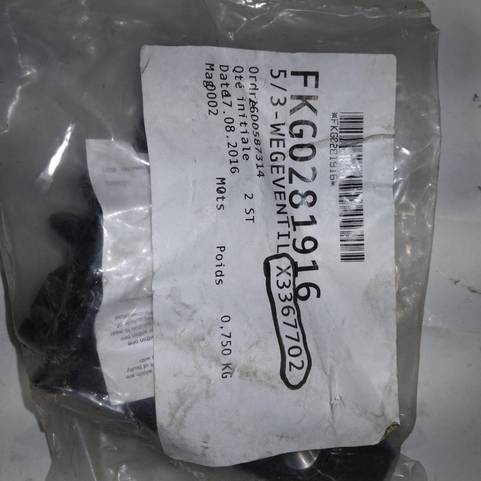 NORGEN IMI FKG0281916 5/3 WEGEVENTIL X3367702 IN-LINE VALVE
