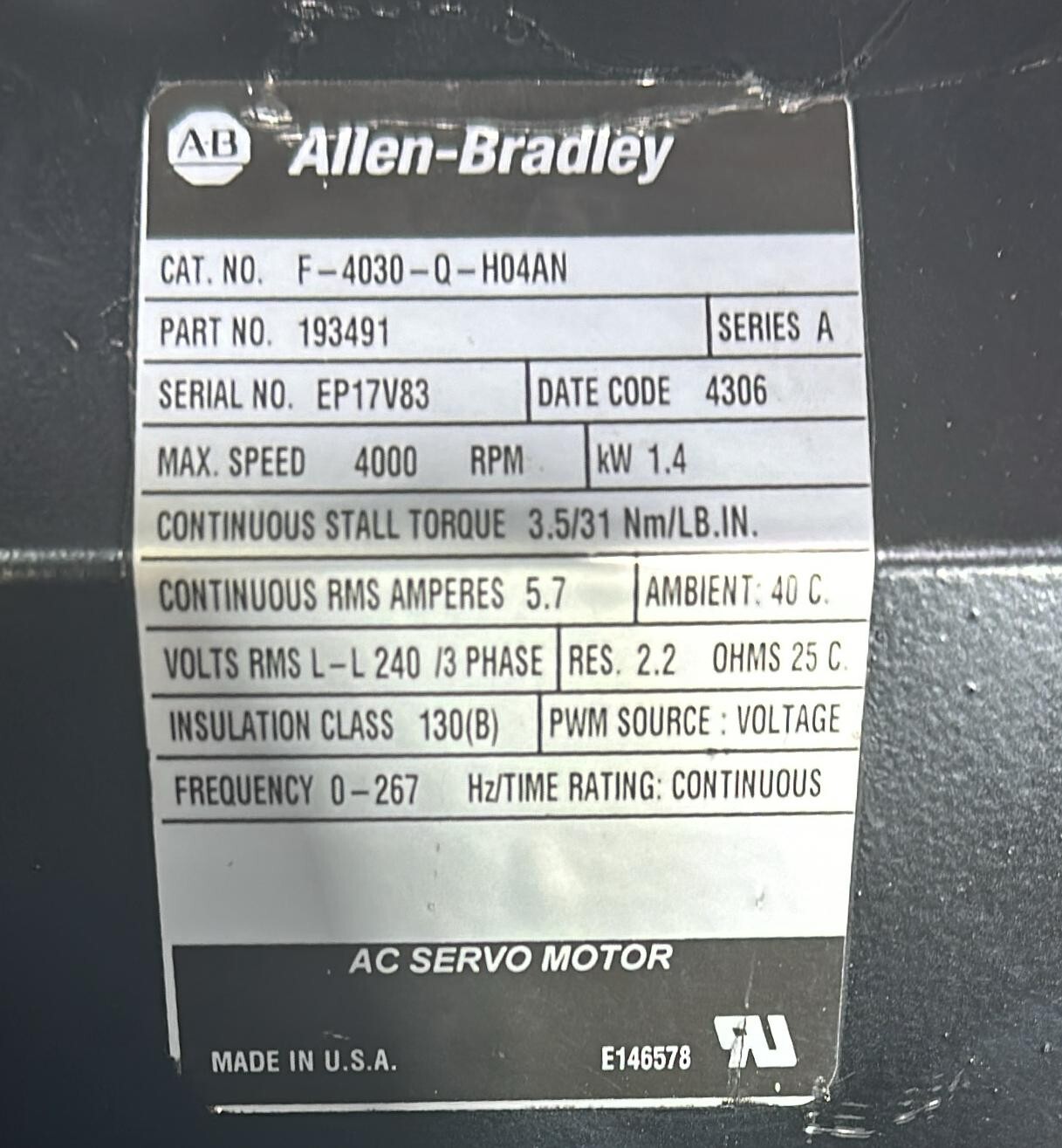 INERTIA DYNAMICS 1819-0014 BRAKE