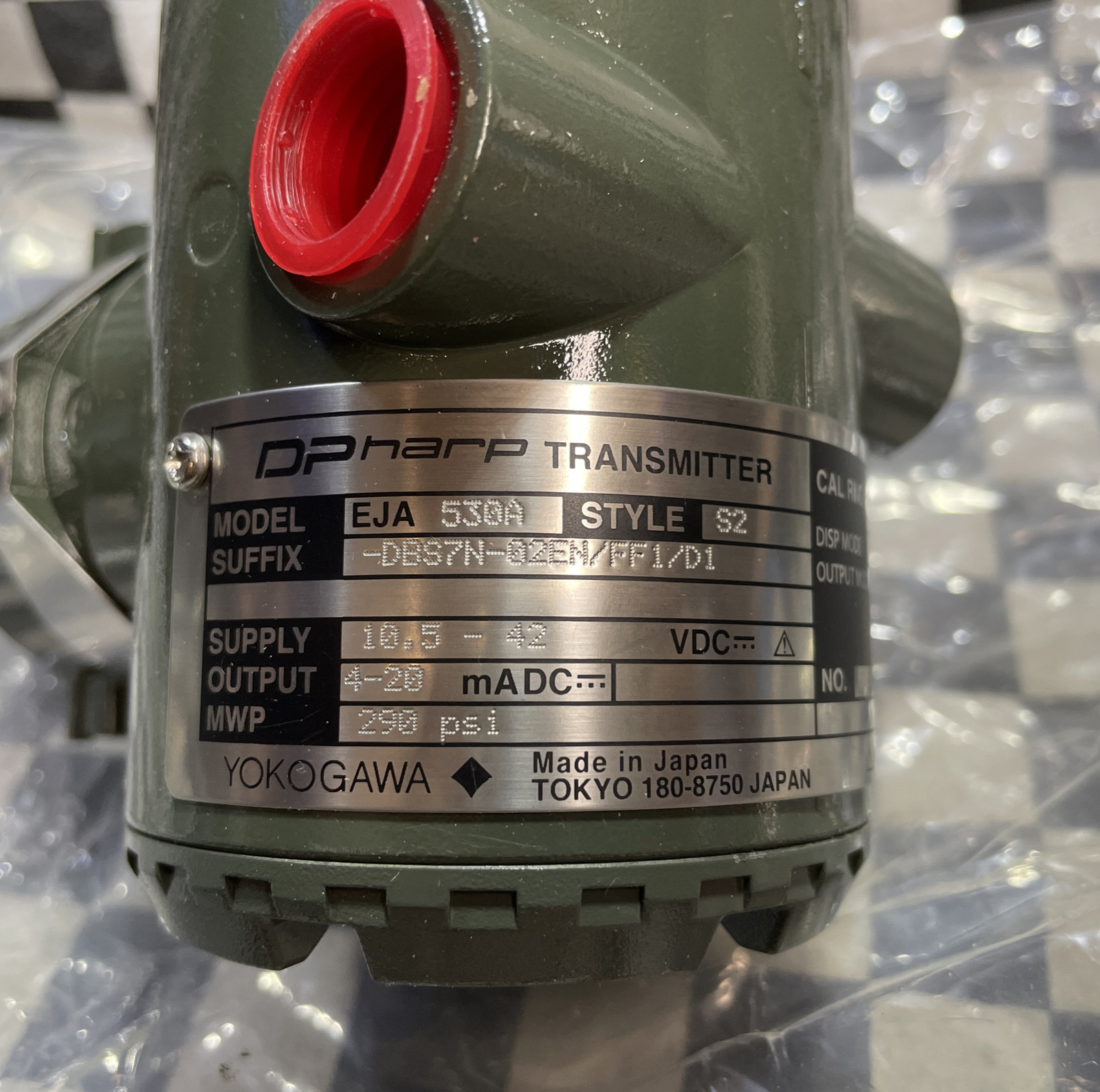 YOKOGAWA GAUGE PRESSURE DPHARP TRANSMITTER EJA530A-DBS7N-02EN/FF1/D1 SHIPSAMEDAY
