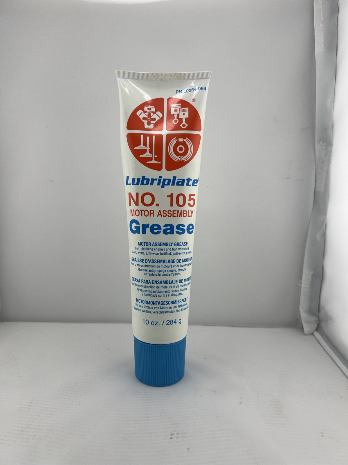 L0034-094 No. 105 Motor Assembly Grease 10 oz Tube Lubricant Industrial