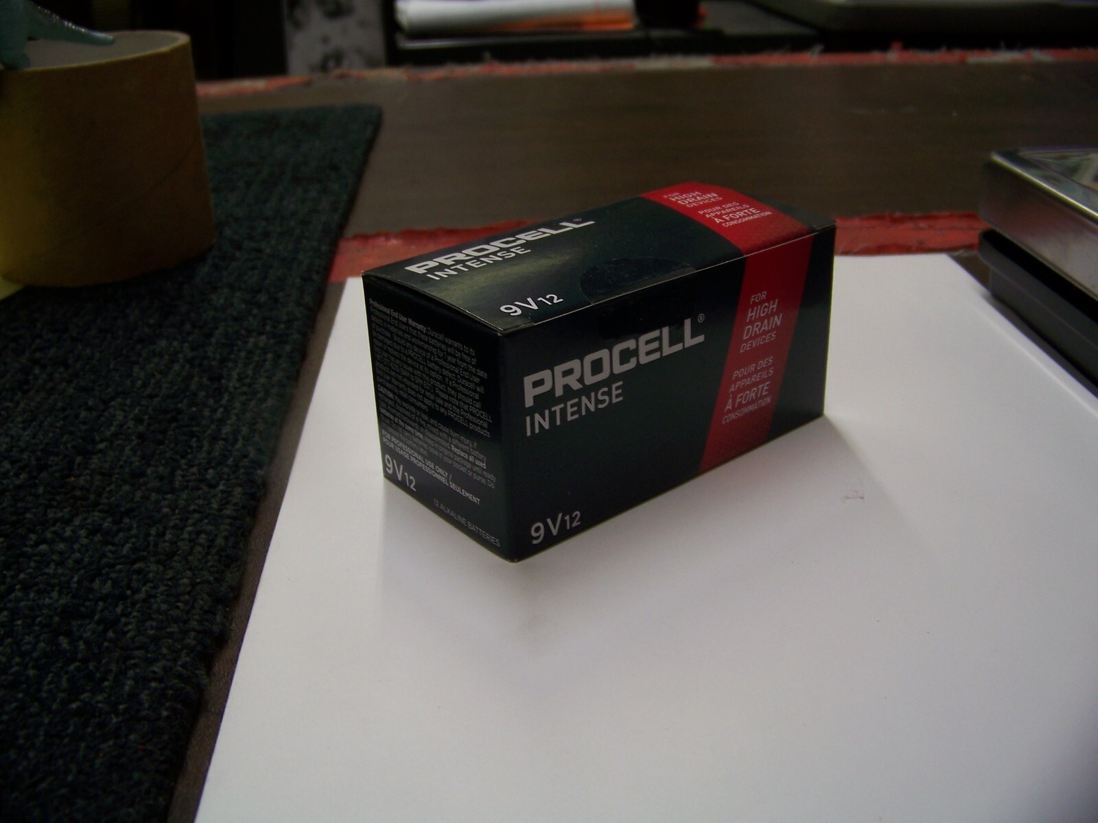 Lot of 12 Procell Alkaline Intense Power 9V Batteries PX1604 New