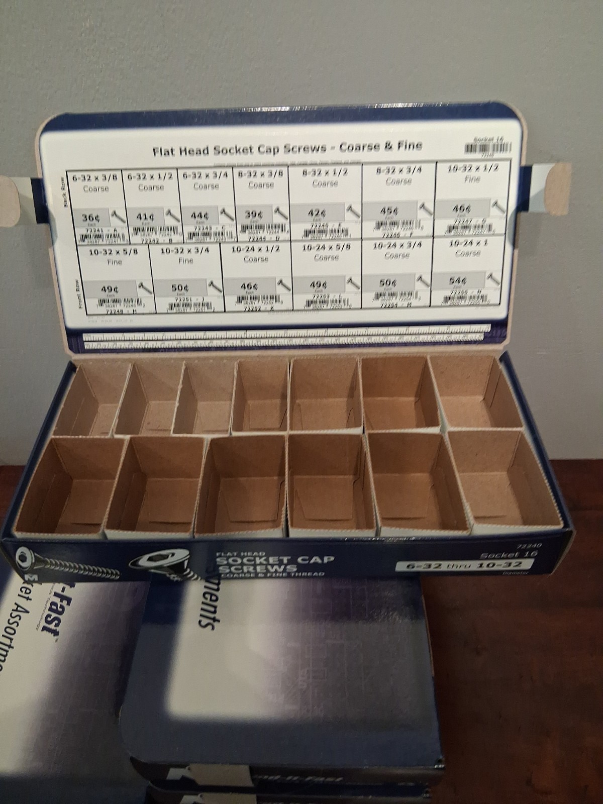 Midwest Fasteners Find It Fast **Empty** Screw Assortment Boxes