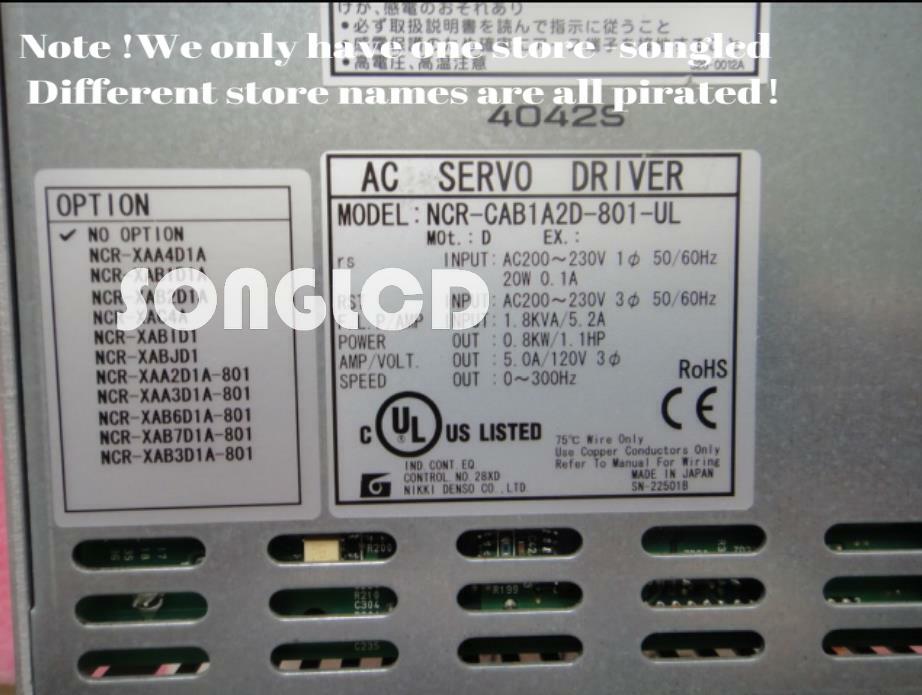 1PCS NCR-CAB1A2D-801-UL 90day warranty via DHL or FedEx