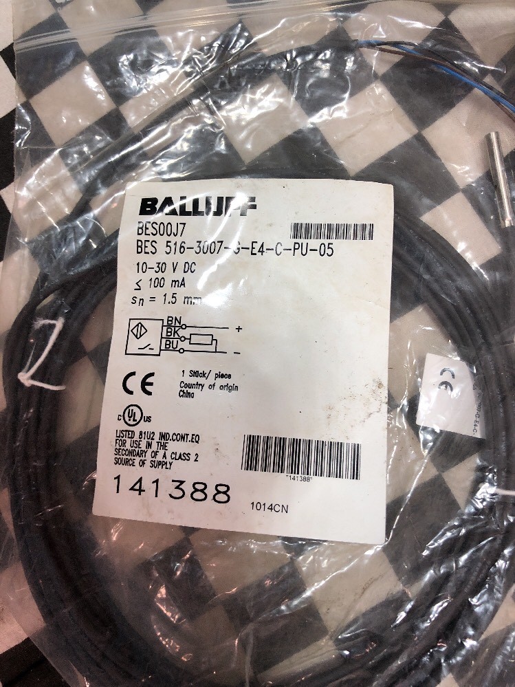 Balluff Inductive Sensors BES 516-3007-G-E4-C-PU-05, 141388, shipsameday#1217B4